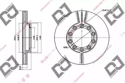 Тормозной диск DJ PARTS BD1499